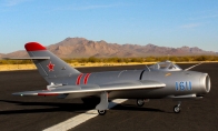 11 CH AeroFoam Military MiG-17 RC Turbine Jet ARF