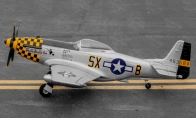 4 CH TopRC Yellow Mini P-51D RC Warbird Airplane