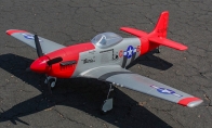 5 CH Sky Flight Hobby Red P-51D Mustang 1200mm RC Warbird Airplane RTF