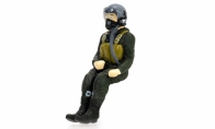 BlitzRCWorks 1:10 Green Full Body Scaled Jet Pilot Figure for HSDJETS 4 CH Green Mini P51-D Mustang V2 RC Warbird Airplane