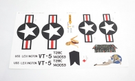 Decal Sheet, AF Navy 1100mm (43.3") T-28 for BlitzRCWorks 7 CH Navy 1100mm T-28 Trojan RC Warbird Airplane