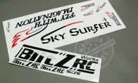 Decal Sticker (Part A) for BlitzRCWorks 5 CH Super Sky Surfer RC Sailplane Glider