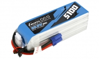 Gens Ace Gens Ace 6S 22.2V 5100mAh 80C Lipo Battery Pack w/ EC5 Connector for AF Model | AeroFoam 11 CH Red/White MiG-17 RC EDF Jet