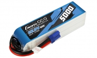 Gens Ace Gens Ace 6S 22.2V 5000mAh 60C Lipo Battery Pack w/ EC5 Connector for AF Model 7 CH Blue White MiG-17 90mm RC EDF Jet