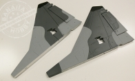 Gray Vertical Stab for Sky Flight Hobby 12 CH Super MiG-29 RC EDF Jet