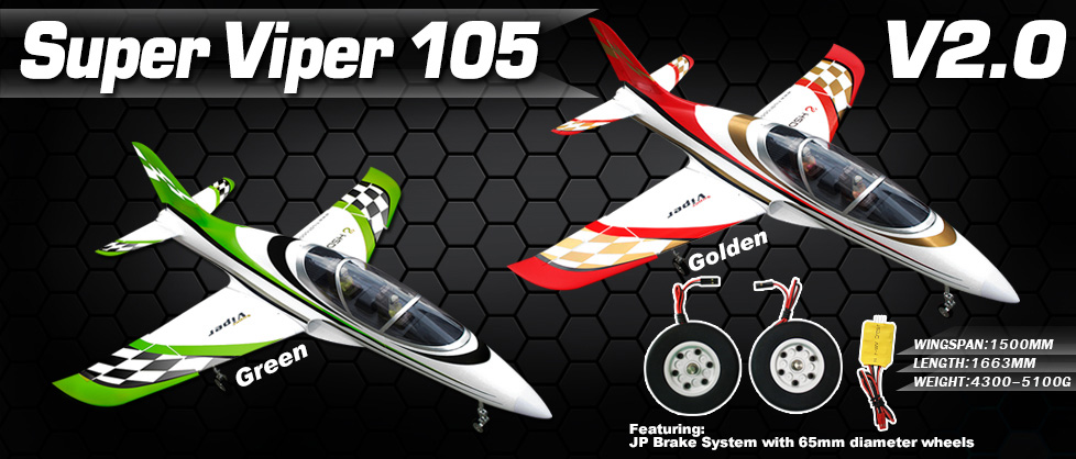 New Version 2 HSD Super Viper 105mm EDF Jet