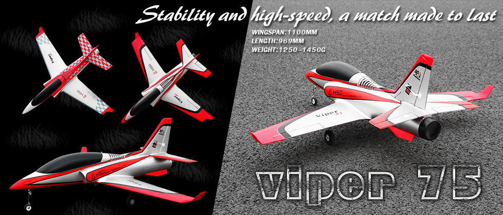 HSD 4 Channel 75mm Viper EDF Jet