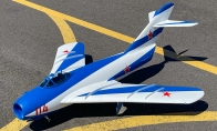 11 CH AeroFoam Blue White MiG-17 (Turbine Ready) RC Turbine Jet PNP