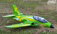 3 CH BlitzRCWorks Green Mini Vektor w/ Gyro RC EDF Jet RTF