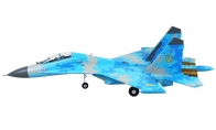 4 CH Xfly-Model Digital Blue Camo Su-27 PRO Twin 50mm RC EDF Jet PNP