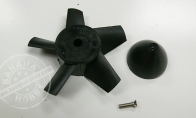 5-Blades Impeller and Spinner - Designed for Metal EDF for Sky Flight Hobby 6 CH Super A-4 Skyhawk RC EDF Jet
