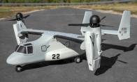 5 CH BlitzRCWorks Tactic Gray VTOL V-22 Osprey RC Warbird Airplane RTF