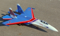 6 CH FlyFans Russian Demo SU-27 Twin 64mm RC EDF Jet PNP