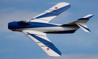 7 CH AeroFoam Blue White MiG-17 90mm RC EDF Jet PNP