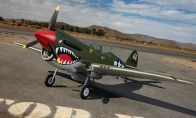 7 CH BlitzRCWorks Green 1100mm P-40 Warhawk RC Warbird Airplane PNP