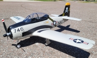 7 CH BlitzRCWorks Jolly Rogers 1100mm T-28 Trojan V2 RC Warbird Airplane PNP