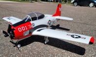 7 CH BlitzRCWorks Navy 1100mm T-28 Trojan V2 RC Warbird Airplane PNP