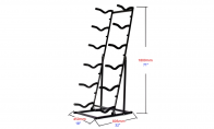 Banana Hobby RC Airplanes Storage Rack System (18") for BlitzRCWorks 3 CH Mini F-86 Sabre FU-012 RC EDF Jet