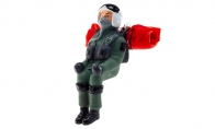 BlitzRCWorks 1:10 Green Full Body Scaled Jet Pilot Figure w/ Parachute