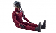 BlitzRCWorks 1:6 Burgundy Highly Detailed Full Body Scaled Jet Pilot Figure for AeroFoam 12 CH Olive Camo L-39 Albatros 105mm RC EDF Jet