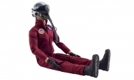 BlitzRCWorks 1:6 Burgundy Highly Detailed Full Body Scaled Jet Pilot Figure