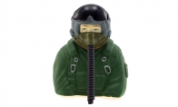 BlitzRCWorks 1:7 Green Bust Scaled Jet Pilot Figure for Global Aerofoam 12 CH Camo L-39 Albatross RC Turbine Jet