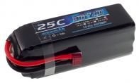 BlitzRCWorks 22.2V 4000mAh 25C (Dean's connector) LiPo Battery for Taft Hobby 6 CH Snake Viper 90mm RC EDF Jet