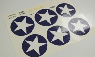 Decal Sheet, LX F4F Wildcat Blue for BlitzRCWorks 5 CH Blue F4F Wildcat RC Warbird Airplane