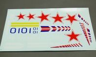 Decal Sheet, LX Su-47 for BlitzRCWorks 8 CH Sukhoi Su-47 Berkut V2 RC EDF Jet