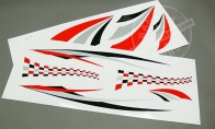 Decal Sticker (Part B) for BlitzRCWorks 5 CH Super Sky Surfer RC Sailplane Glider