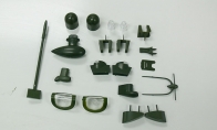 Decorate Plastic Parts, LX B-25 for BlitzRCWorks 8 CH Super B-25 Mitchell Bomber RC Warbird Airplane