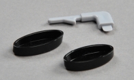 Decorative Plastic Parts, LX F4F Wildcat Blue for BlitzRCWorks 5 CH Blue F4F Wildcat RC Warbird Airplane