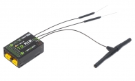 FrSky FrSky 2.4GHz 900MHz Tandem Dual-Band TD R12 Receiver with 12CH Ports for FrSky Black Tandem X20S Dual-Band Telemetry 24-Channel Radio System RC Option