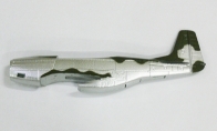 Fuselage (Green Camo) for BlitzRCWorks 4 CH Silver Nano P51-D Mustang RC Warbird Airplane