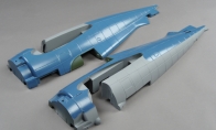 Fuselage, LX F4F Wildcat Blue for BlitzRCWorks 5 CH Blue F4F Wildcat RC Warbird Airplane