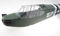 Fuselage - Military Green J-3 Cub 1400mm for BlitzRCWorks 4 CH Green Giant J-3 Cub RC Trainer Airplane