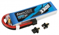 Gens Ace 4S 14.8V 3300mAh 45C Lipo Battery Pack w/ EC3 & Deans Connectors