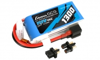 Gens Ace Gens Ace 3S 11.1V 1300mAh 45C Lipo Battery Pack w/ EC3 & Deans Connectors for XFly-Model 4 CH Glastar V2 1233mm (48.5") RC Trainer Airplane