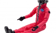 Global Aerojet 1:6 Red Highly Detailed Full Body Scaled Jet Pilot Figure for BlitzRCWorks 12 CH Camo L-39 Albatros 105mm RC EDF Jet