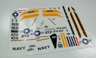 Jolly Roger Decal Sheet for Sky Flight Hobby 12 CH F/A-18F Super Hornet RC EDF Jet