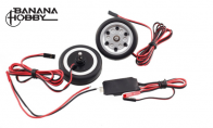 JP Hobby All-In-One Assembled Main Wheel Set (Diameter: 50mm Axle Shaft Size: 4mm) with JP Electric Brake System