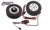 JP Hobby All-In-One Assembled Main Wheel Set (Diameter: 95mm Axle Shaft Size: 8mm) with JP Electric Brake System