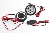 JP Hobby All-In-One Assembled Main Wheel Set (Diameter: 50mm Axle Shaft Size: 4mm) with JP Electric Brake System