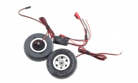JP Hobby All-In-One Assembled Main Wheel Set (Diameter: 75mm Axle Shaft Size: 5mm) with JP Electric Brake System