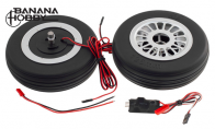 JP Hobby All-In-One Assembled Main Wheel Set (Diameter: 136mm Axle Shaft Size: 8mm) with JP Electric Brake System