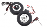 JP Hobby All-In-One Assembled Main Wheel Set (Diameter: 115mm Axle Shaft Size: 8mm) with JP Electric Brake System