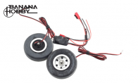 JP Hobby All-In-One Assembled Main Wheel Set (Diameter: 75mm Axle Shaft Size: 5mm) with JP Electric Brake System