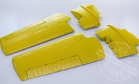 Main Wing, LX F4F Wildcat Yellow for BlitzRCWorks 5 CH Yellow F4F Wildcat RC Warbird Airplane