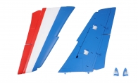 Main Wing Set - Blue for Xfly-Model 6 CH Patrouille de France Alpha Jet 80mm RC EDF Jet