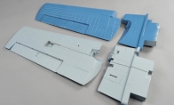 Main Wing Set, LX F4F Wildcat Blue for BlitzRCWorks 5 CH Blue F4F Wildcat RC Warbird Airplane